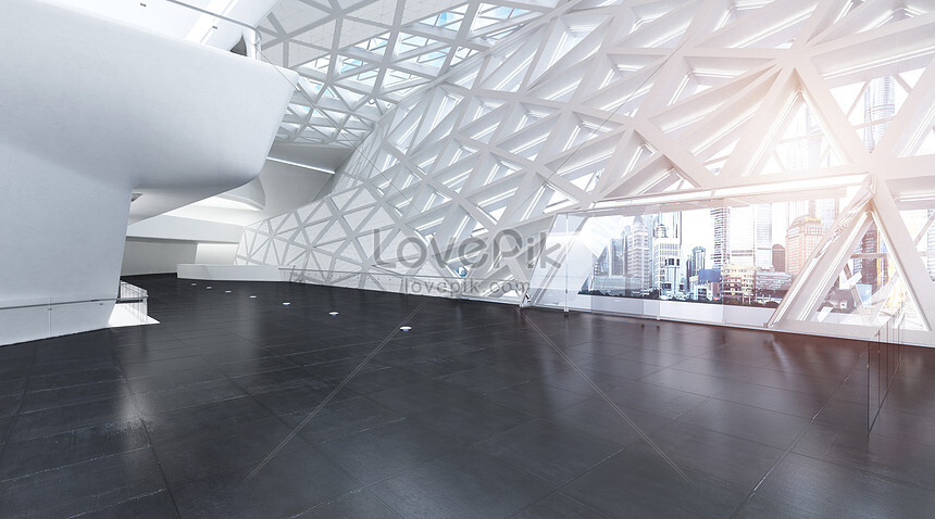 Atmospheric architectural space scene creative image_picture free ...