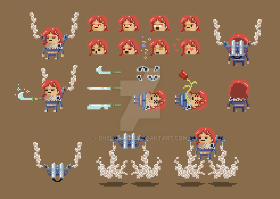 Pixel Art character creation by DHellgater on DeviantArt