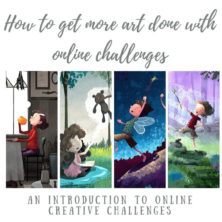 How to get more art done with online art challenges | Art challenge ... How to get more art done with online art challenges | Art challenge ...
