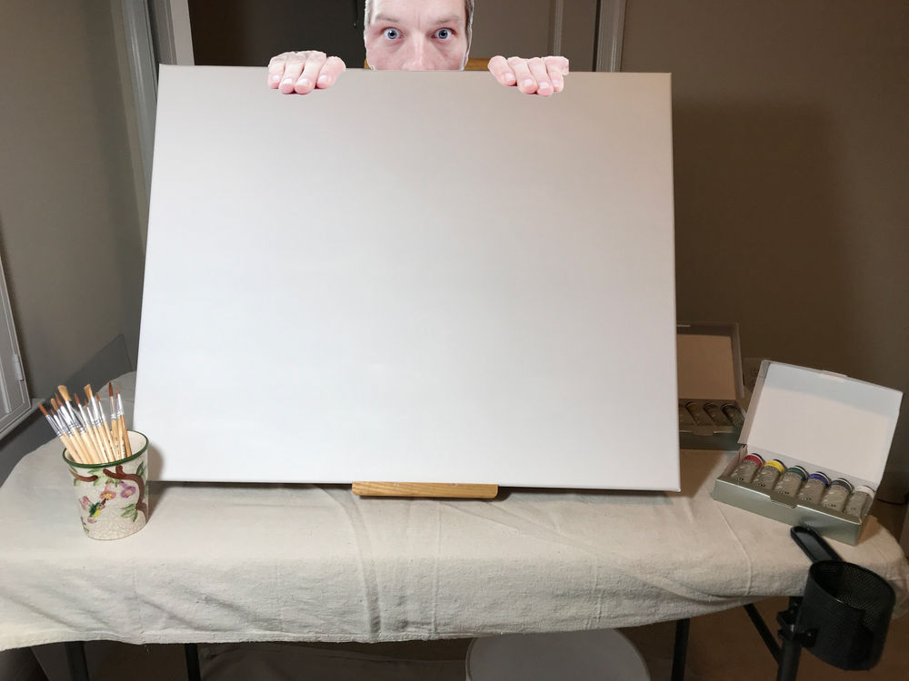 That blank canvas doesn't scare me.